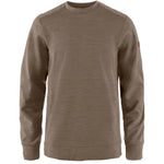 Keb Fleece Crew Neck M Suede Brown XS