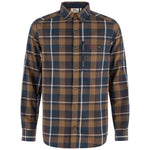 Fjällglim Regular Shirt M Wood Brown-Black Oak XS