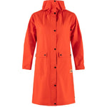 Vardag Rain Parka W Flame Orange XXS