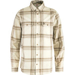 Övik Lite Flannel Shirt M Chalk White-Fossil XS