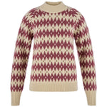Övik Jacquard Knit W Light Beige-Mesa Purple XXS