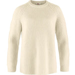 Övik Rib Sweater W Chalk White XXS