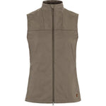 Abisko Vest W Suede Brown XXS