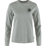 1960 Logo T-shirt LS W Grey-Melange XXS