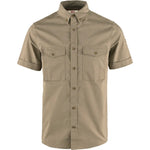 Övik Air Stretch SS Shirt M Suede Brown XS