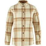 Singi Flannel Overshirt W Chalk White-Dune Beige XXS