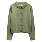 Övik Cardigan W Caper Green XXS