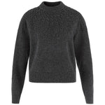 Övik Solid Jacquard Knit W Dark Grey XXS