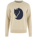 Fjällräven Logo Knit Sweater M Light Beige XS