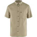 Övik Travel Shirt SS M Sand Stone XS