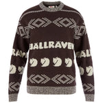 Fjällräven Jacquard Knit W Black Oak-Light Beige XXS