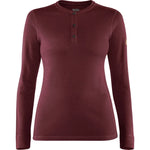 Singi Merino Henley W Dark Garnet XXS