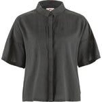 Övik Hemp Camp Shirt SS W Dark Grey XXS