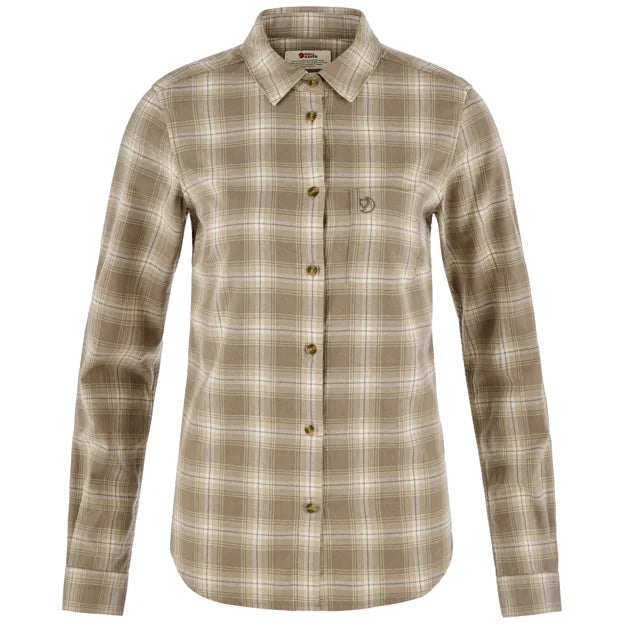 Övik Flannel Shirt W Dark Navy XXS