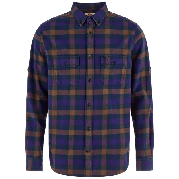 Skog Relaxed Shirt M Autumn Leaf-Wood Brown XS