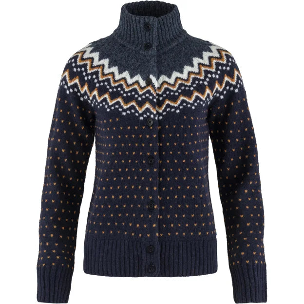 Övik Knit Cardigan W Dark Garnet XXS