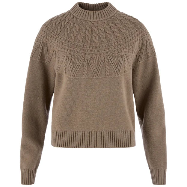 Övik Solid Jacquard Knit W Dark Grey XXS