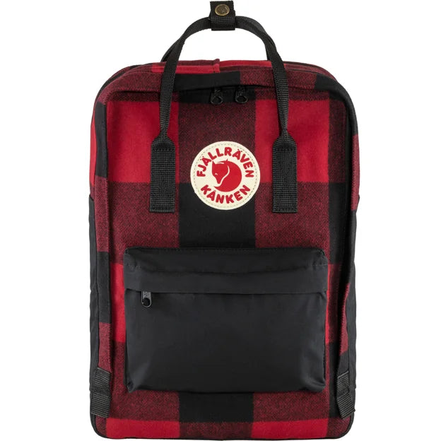 Kånken Re-Wool Laptop 15" Red-Black 18L
