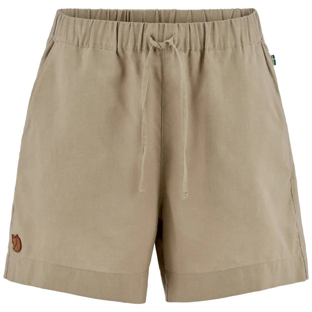 Övik Hemp Blend Drawstring Shorts W Sand Stone XXS