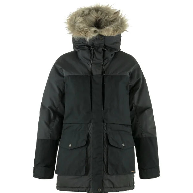 Polar Expedition Parka W Iron Grey-Black XXS