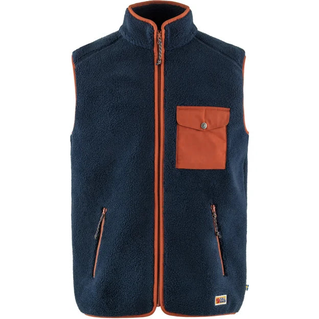 Vardag Pile Fleece Vest M Buckwheat Brown-Laurel Green XS