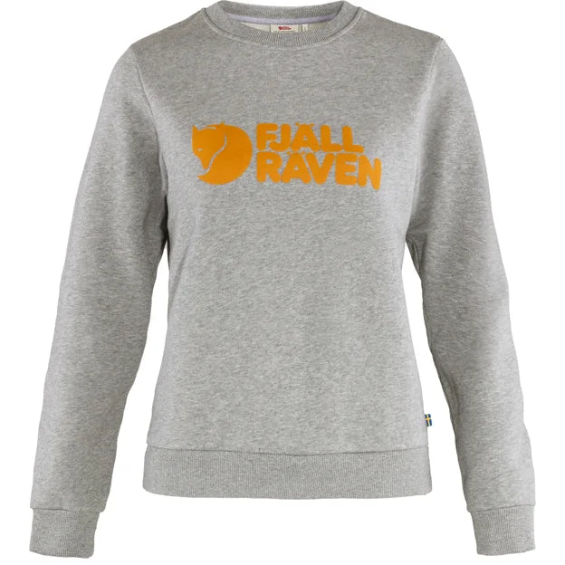 Fjällräven Logo Sweater W Grey-Melange XXS