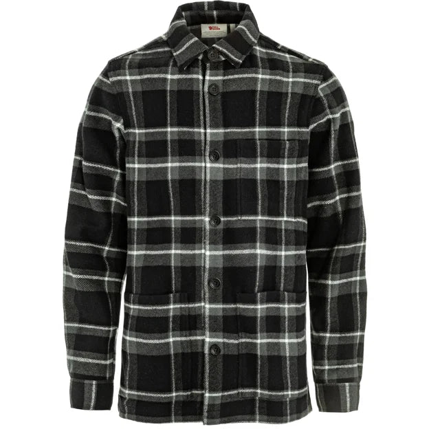 Övik Wool Shirt M Black-Dk.Grey XS