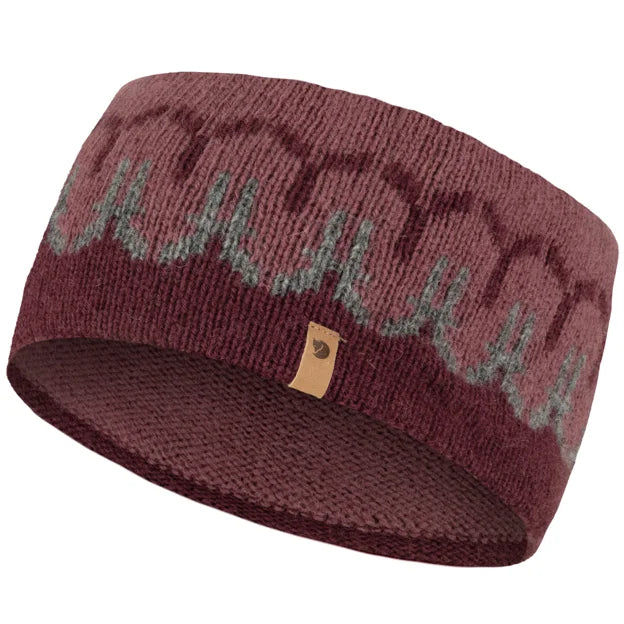 Övik Path Knit Headband Chalk White-Grey One Size