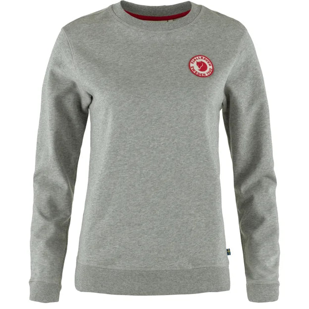 1960 Logo Badge Sweater W Grey-Melange XXS