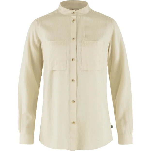 Övik Hemp Shirt LS W Chalk White XXS