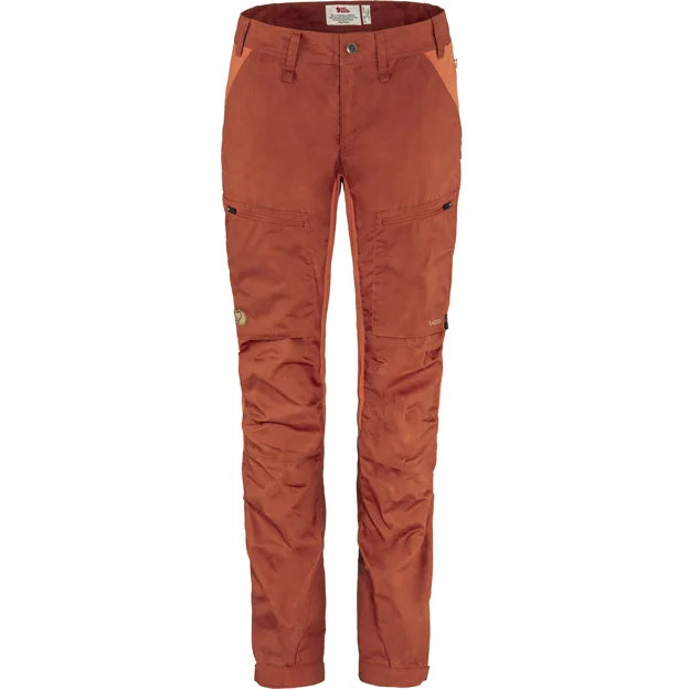 Abisko Lite Trekking Trousers W Short Cabin Red-Rowan Red 32
