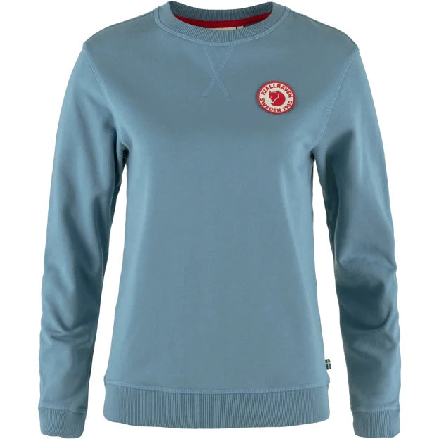 1960 Logo Badge Sweater W Grey-Melange XXS