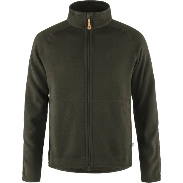 Övik Fleece Zip Sweater M Dark Grey XS