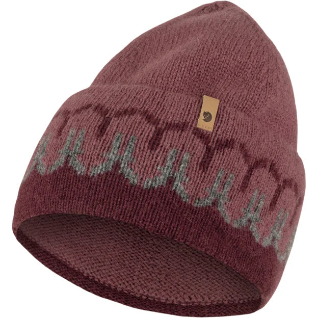 Övik Path Knit Beanie Chalk White-Grey One Size