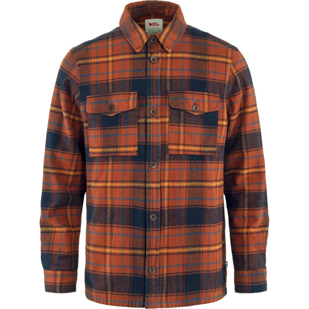 Övik Lite Padded Shirt M Autumn Leaf-Dark Navy XS