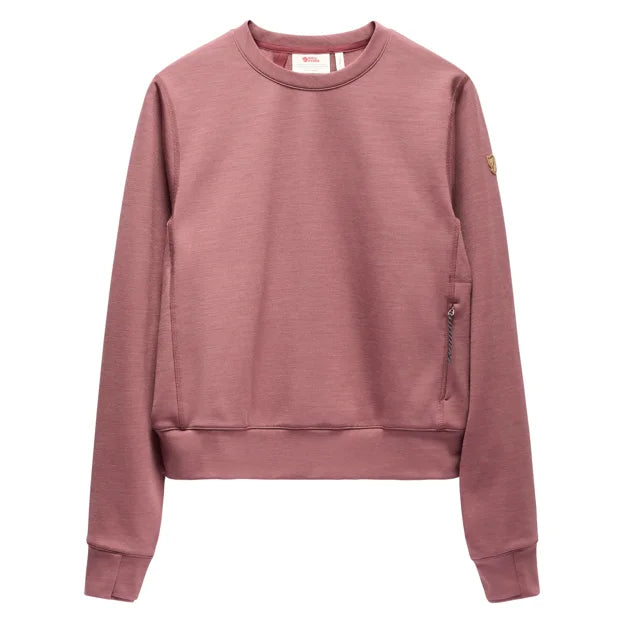 Keb Fleece Crew Neck W Black XXS