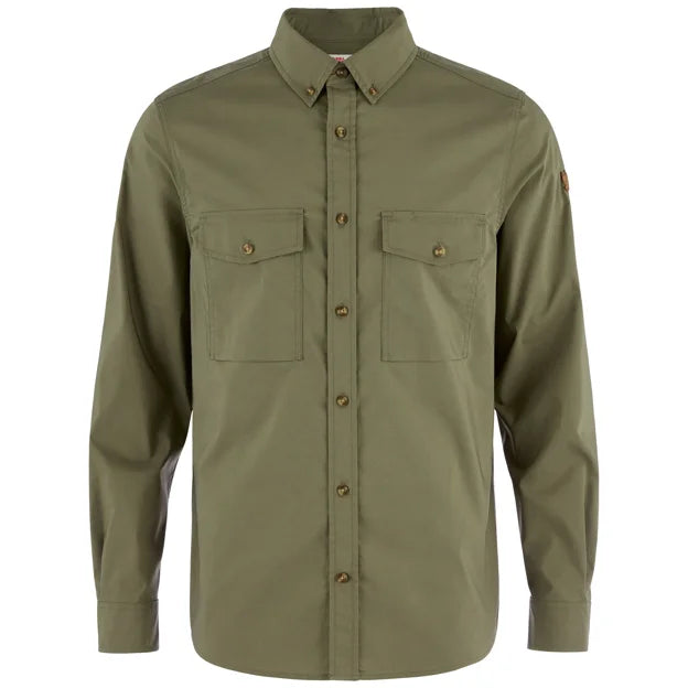 Övik G-1000 Shirt LS M Suede Brown XS