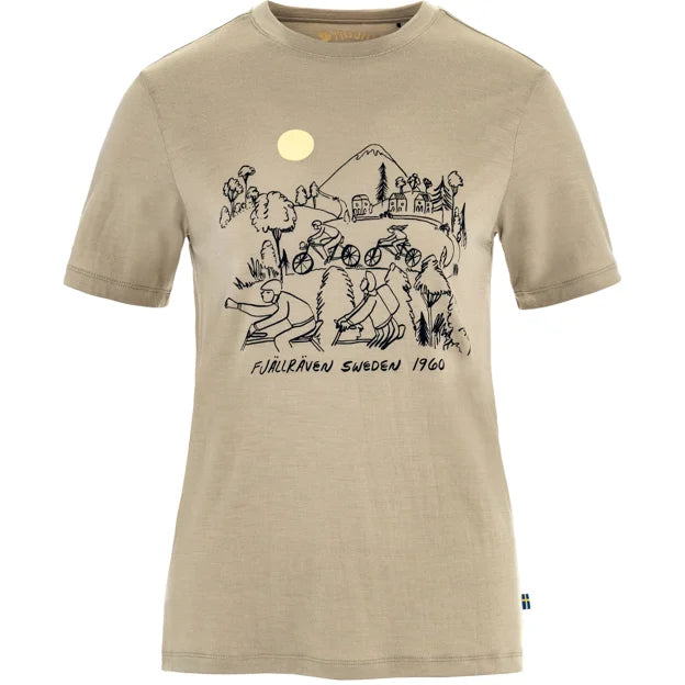 Hoja Lugnt Wool T-shirt W Fossil XXS