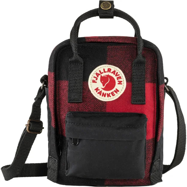 Kånken Re-Wool Sling Red-Black One Size