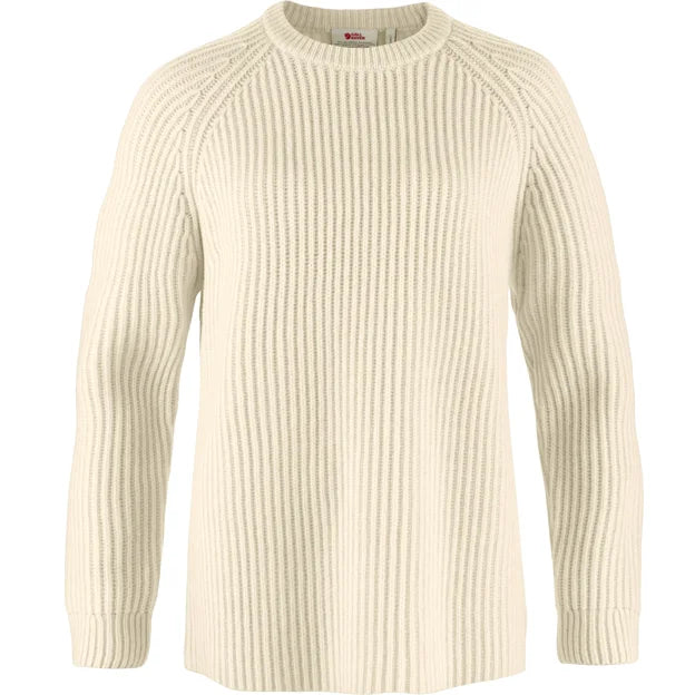 Övik Rib Sweater W Chalk White XXS