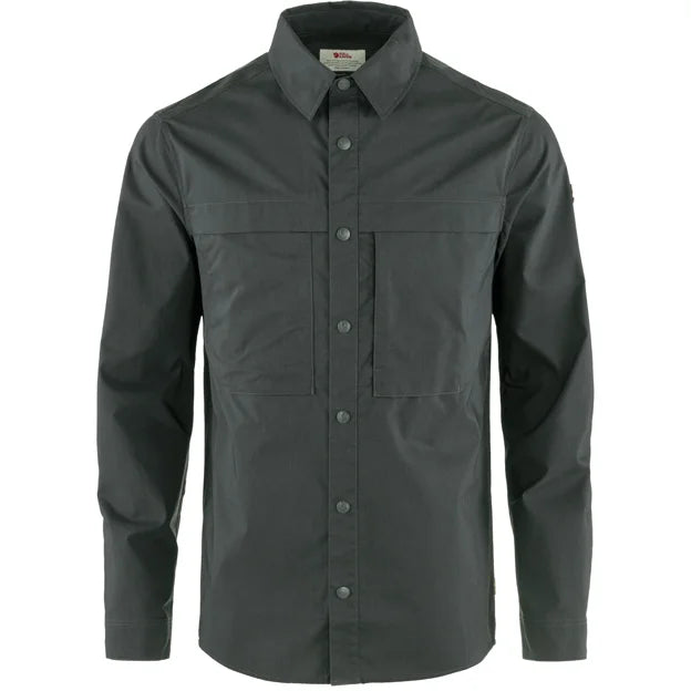 Abisko Trail Shirt LS M Dark Grey XS