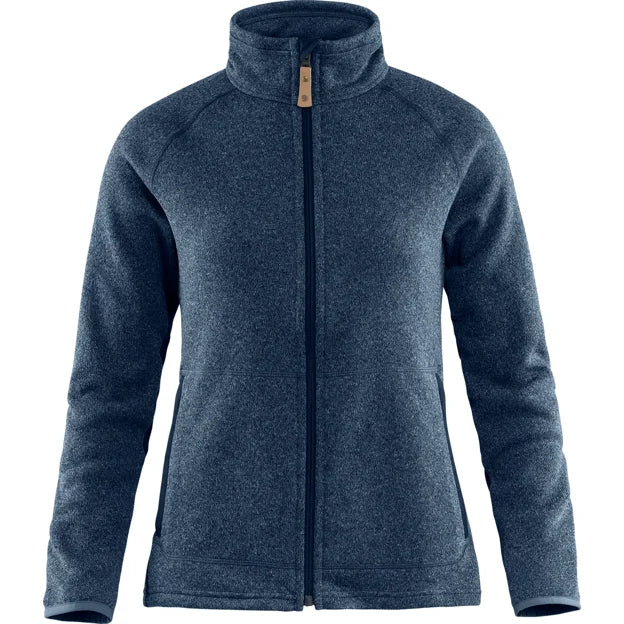 Övik Fleece Zip Sweater W Navy XXS