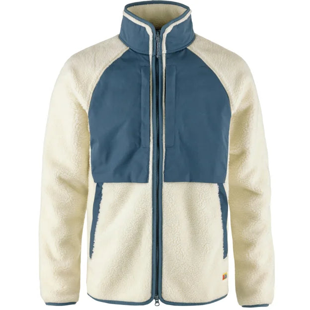 Vardag Pile Jacket M Chalk White-Indigo Blue XS