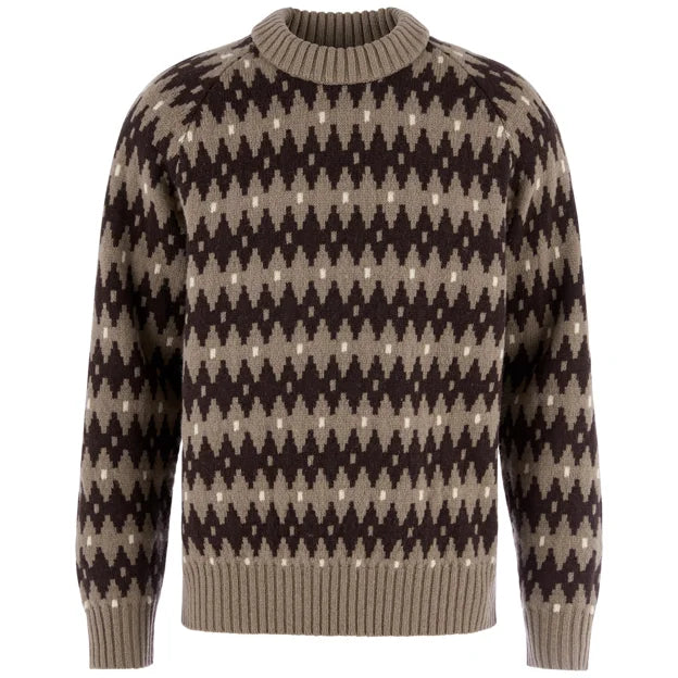 Övik Jacquard Knit M Light Beige-Dark Navy XS