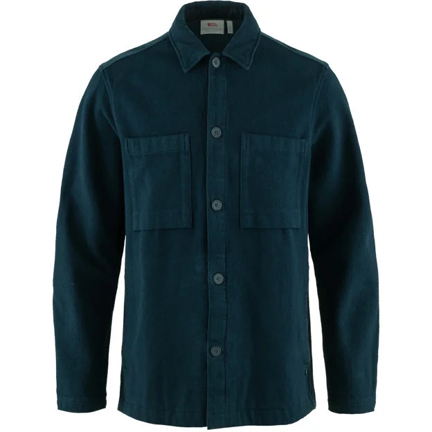 Singi Flannel Overshirt M Chalk White-Dark Navy XS