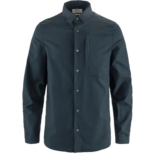 Keb Trekking Shirt LS M Dark Navy-Dark Navy XS