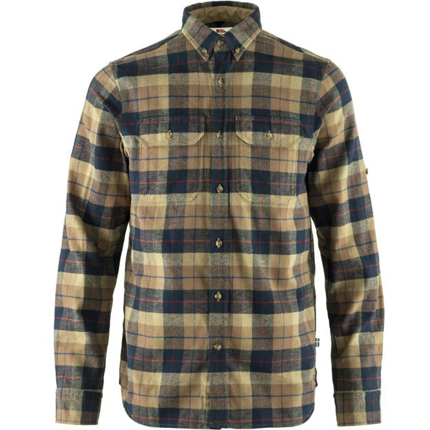 Singi Heavy Flannel Shirt M Dark Sand XS