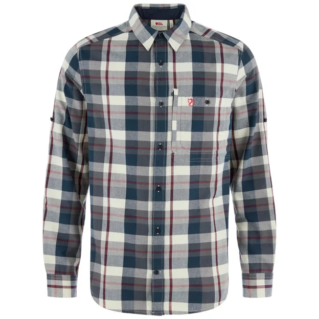 Fjällglim Regular Shirt M Wood Brown-Black Oak XS