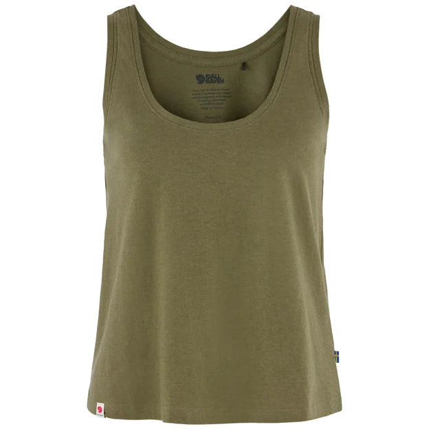 Hemp Blend Tank Top W Chalk White XXS