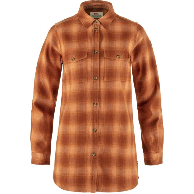 Övik Twill Shirt LS W Iron Grey-Grey XXS